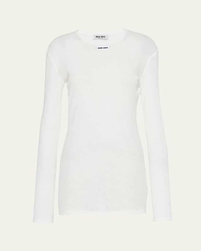 Long-Sleeve Fitted Mini Dress